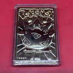 Pokemon Togepi Burger King 23k Gold Plated Trading Card 1999 Nintendo w/Case #Z - Image 1