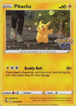 Pikachu - (Cosmos Holo) Promo Holo Miscellaneous Cards & Products 027/078 NM - Image 1