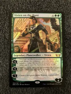 Magic The Gathering MTG - Vivien on the Hunt Foil - Streets of New Capenna - Image 1