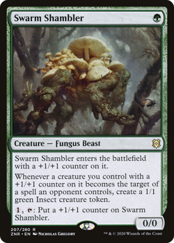 Swarm Shambler #207 | Near Mint | Zendikar Rising Magic MTG - Image 1