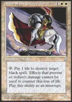 4x MTG Order of the Sacred Torch, Moderate Play, English Ice Age - Image 1