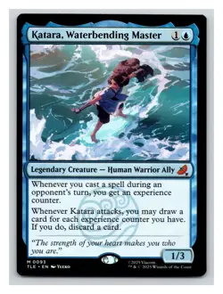 1x Katara, Waterbending Master, Magic MTG NM, Off Center 001 - Image 1