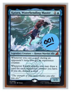 1x Katara, Waterbending Master, Magic MTG NM, Off Center 001 - Image 3