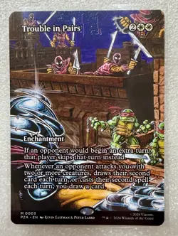 Trouble in Pairs (Borderless) M Teenage Mutant Ninja Turtles NonFoil PZA3 NM - Image 1