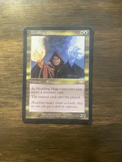 Magic The Gathering MTG MEDDLING MAGE Planeshift MP Moderately Played - Image 1