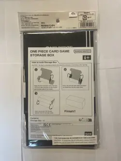 One Piece Card Game Official Storage Box Standard Black Bandai Sealed - Image 2