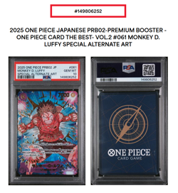 PSA 10 Monkey D. Luffy SEC SP EB02-061 2025 ONE PIECE TCG Japanese -- US SELLER - Image 1