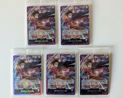 5 x SEALED Monkey D Luffy One Piece Loader Promo English OP05-060 Near Mint - Image 1