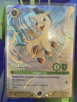 Disney Lorcana Challenge Pegasus Gift For Hercules FOIL Promo Card 1/C2 EN 9 - Image 2