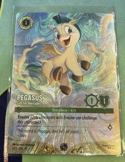 Disney Lorcana Challenge Pegasus Gift For Hercules FOIL Promo Card 1/C2 EN 9 - Image 3