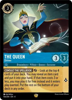 Disney Lorcana TCG - Ursula's Return - The Queen - Diviner - 156/204 Legendary - Image 1