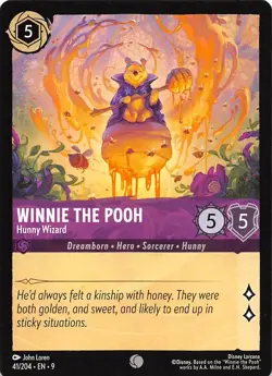 Winnie the Pooh - Hunny Wizard 41/204 Fabled Disney Lorcana - Image 1