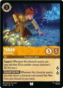 Disney Lorcana Whispers in the Well Uncommon Non Foil - 15 Taran - Image 1