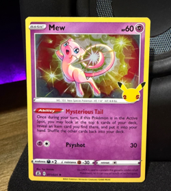 Mew Holo 11/25 Celebrations Pokemon TCG Single Card ENGLISH NM - Image 1