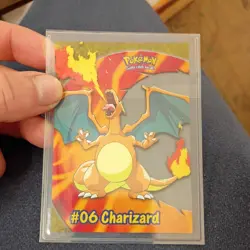 Topps Pokemon TV Animation Charizard #06 Clear Card - Image 1