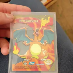Topps Pokemon TV Animation Charizard #06 Clear Card - Image 2