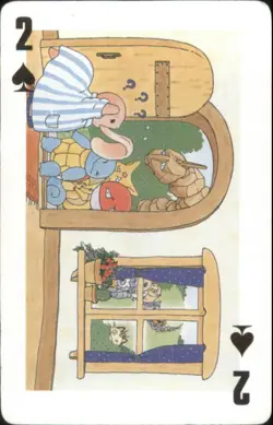 Vintage Pokemon Pocket Monsters Playing Cards #2 of Spades Lickitung Squirtle - Image 1