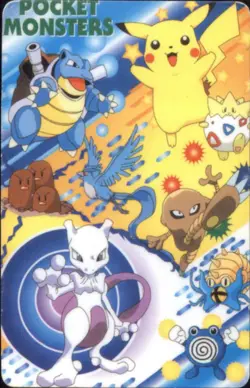 Vintage Pokemon Pocket Monsters Playing Cards #2 of Spades Lickitung Squirtle - Image 2