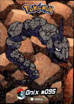 Pokemon Crystal Card Collection Set #095 Onix Cracked Ice Holo Foil - Image 1