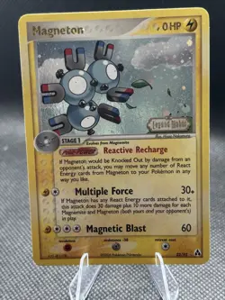 Pokemon Magneton Legend Maker Holo Stage 1 English Card 22/92 2006 STAMPED - Image 1