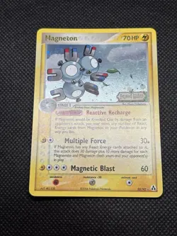 Pokemon Magneton Legend Maker Holo Stage 1 English Card 22/92 2006 STAMPED - Image 2