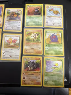 Vintage 1999 Pokemon Jungle Set – German Card Lot (14 Cards) - Image 3
