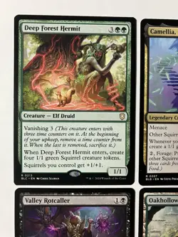 MTG Commander Squirrel Cards Valley Rotcaller Camellia Hermit Oak-hollow Lot X4 - Image 2