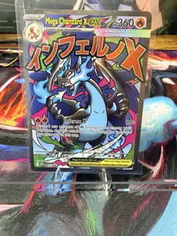 Pokemon Mega Charizard X EX Promo Holo 360 HP Card 023 Me: Mega Evolution - Image 1