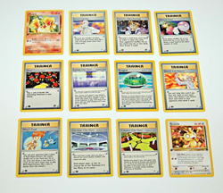 Pokemon TRAINER English Cards Lot 12 FIRST EDITIONS Common Uncommon Rare No Holo - Image 1
