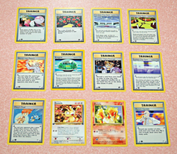 Pokemon TRAINER English Cards Lot 12 FIRST EDITIONS Common Uncommon Rare No Holo - Image 2