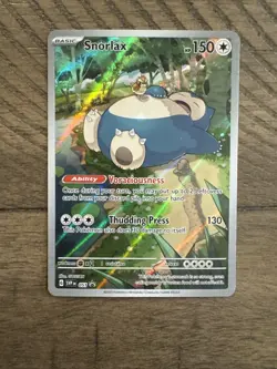 Pokemon TCG Snorlax #51 S&V 151 Elite Trainer Box Promo Card Near Mint Condition - Image 3
