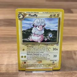 Pokemon TCG Flaaffy Neo Genesis Card 34/111 Regular NM - Image 1