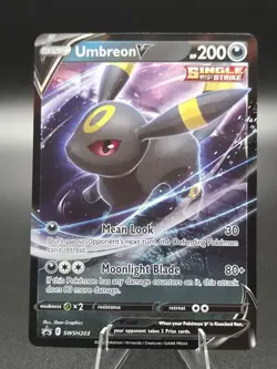 Umbreon V SWSH203 SWSH: Sword & Shield Promo Cards Holo - Pokemon TCG - NM - Image 1