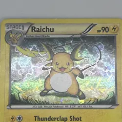 Pokemon Card Raichu Breakthrough Cracked Ice Holo Rare 49/162 LP - Image 5