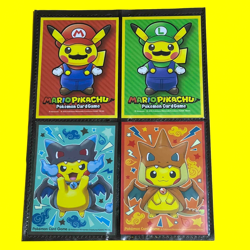Pokemon Individual Card Sleeves Pikachu Mario Luigi Mega Charizard X & Y Poncho - Image 1