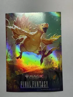 Magic the Gathering Final Fantasy Foil Chocobo Promo Poster 5x7 - Image 1