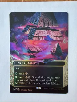 MTG Eldrazi Temple (Borderless) 0014 Edge of Eternities Stellar Sights M/NM FOIL - Image 1