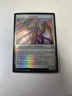Mindless Automaton NM Commander Legends Foil Magic The Gathering Mtg Near Mint - Image 1