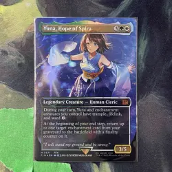 Yuna, Hope of Spira (Borderless) (Chocobo Track Foil) - FINAL FANTASY (FIN) - Image 1