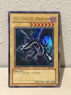 Yu-Gi-Oh! Konami Red-Eyes B. Dragon Ultra Rare SDJ-001 1st Ed Holo English - Image 1