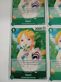One Piece Nami R Extra Booster: Anime 25th Anniversary Collection x4 EB02-017 NM - Image 3