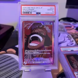 2025 One Piece Carrying on His Will Gol D Roger Alt Art Leader #OP13-003 PSA 10 - Image 1