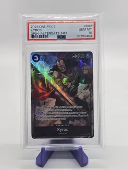 2023 One Piece Kingdoms Of Intrigue OP04-082 Kyros Alt Art PSA 10 Gem Mint - Image 1