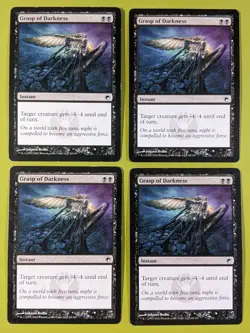 Grasp of Darkness x4 Scars of Mirrodin 4x Playset Magic the Gathering MTG - Image 1