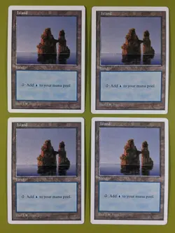 Island (436) x4 Fifth Edition 5th 4x Magic the Gathering MTG White Border - Image 1