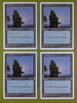 Island (435) x4 Fifth Edition 5th 4x Magic the Gathering MTG White Border - Image 1