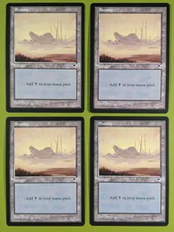 Swamp (Boulder) x4 Tempest 4x Playset Magic the Gathering MTG - Image 1