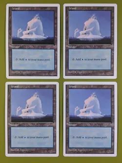 Island (437) x4 Fifth Edition 5th 4x Magic the Gathering MTG White Border - Image 1