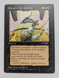 Magic Mtg Alliances Ritual of the Machine moderately played - Image 1