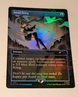MTG *FOIL* Secret Lair SWAN SONG NM - Image 1